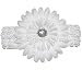 White Jewel Gerbera Daisy Flower White Crochet Headband Gerber - girls child baby toddler apparel head hair band bow bows girl soft infant youth accessory