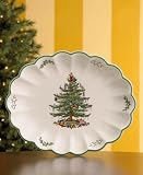 Spode Christmas Tree Oval Fluted 14.5 Dish