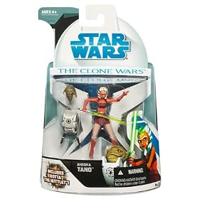 Star Wars Clone Wars Animated Action Figure No. 9 Asoka with Rotta the Hutt by Hasbro