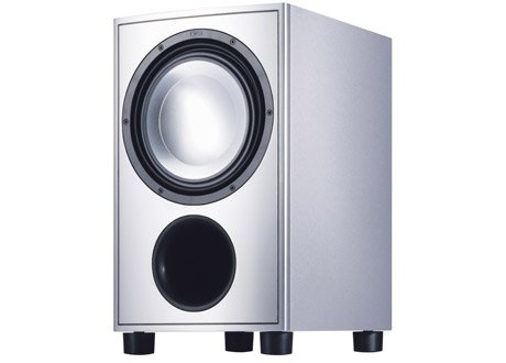 Canton AS 85 Active Front-Firing Subwoofer (Single, Silver)