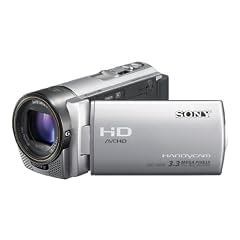 Sony HDR-CX130ES Full HD Camcorder (7,6 cm (3 Zoll) Display, bildstabilisiert, Exmor R Sensor) silber