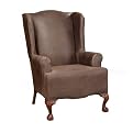 Sure Fit Stetch Leather Slipcover - Brown (Wing Chair)