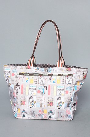 LeSportsac The Every Girl Tote in Mocha Tripper Print,Bags (Handbags/Totes) for Women