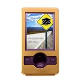 yooZoo Aluminum Metal Case for Microsoft Zune 30 30GB MP3 Player with Belt Clip - California Gold