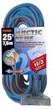 Prime LT630825 Ultra Heavy Duty 25-Foot Triple Tap Artic Blue All-Weather TPE Extension Cord