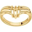 14K Yellow Gold Mother's Ring - 3 Gemstone -- YOU CHOOSE THE COLORS!
