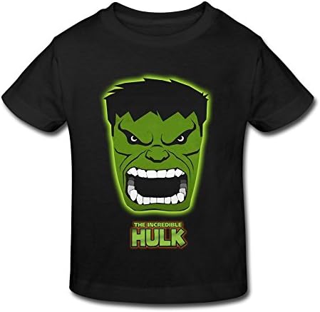 RESETBABY Kid's Toddler The Incredible Hulk T-shirt Age 2-6 Black 2 Toddler