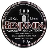 Benjamin Cylindrical .20 Cal, 14.3 Grains, Pointed, 500/Tin