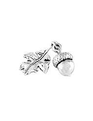 Sterling Silver Acorn and Oak Leaf Charm