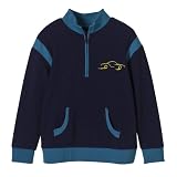 Circo Aerial Blue Boys' LS Mock Neck Tee - M