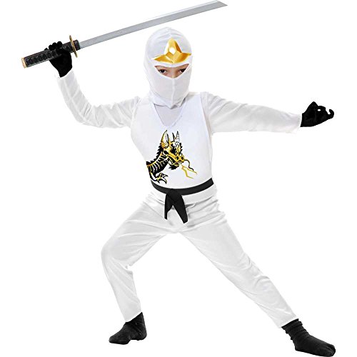 White Ninja Avenger II Kids Costume