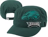 NFL Women's Philadelphia Eagles Goal-2-Go Military Cap (Green, One Size Fits All)