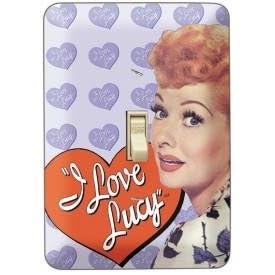 I Love Lucy Heart Metal Switch Plate Cover