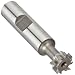 Niagara Cutter TS109 T-Slot Shank Type Cutter, High Speed Steel, Uncoated (Bright), Weldon Shank, 10 Helix Angle, 9/16" Cutter Diameter, 8 Tooth, 15/64" Width