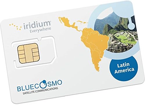 BlueCosmo Iridium Prepaid SIM Latin America Plan 200 Regional Minutes 6 Month Validity by BlueCosmo