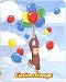 Kitchen & Housewares : Curious George Blue Balloons Fleece Throw Blanket