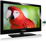 Produkt-Bild: TRISENS TR-2400 TV Fernseher 60 cm / 24" Zoll FULL HD LED ALL IN ONE TV Kombi-Ger&auml;t inkl. CODEFREE DVD Player, USB 2.0 Aufnahmefunktion (digitaler Videorecorder), 3-fach digital Tuner: DVB-T, DVB-C, DVB-S2 (DVB-S), Analog-Tuner, HDMI, 12V/220V Monitor Common Interface