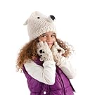 Girls Animal Teddy Bear Design Winter Hat