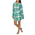 Xhilaration&reg; Juniors Flannel Sleepshirt - Green Plaid
