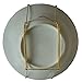 Xinlinke Lot5 6-Inch Small Invisible Plate Wire Hanger Wall Holders with Protective Rubber Cover for 5