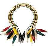 Elenco TL-6 Alligator Lead Set, 10-Piece, 14 inches