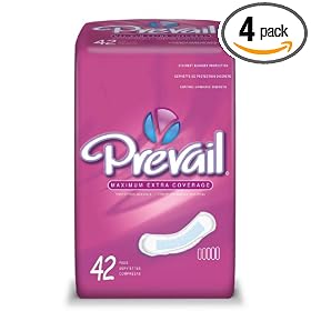 Prevail Bladder Control Pads, Ultra Plus, 42 Pads (Pack of 4)