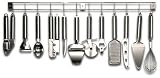 Tarrerias Bonjean-430400-Support d'ustensiles Cuisine - 12 pi�ces + barre - INOX