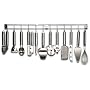 Tarrerias Bonjean -430400- Barre de Support D'Ustensiles Cuisine - 12 Pi�ces - Inox