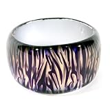 Review The Tribeca Gift Company  / Chunky Bangle Purple & Gold Tiger Stripe