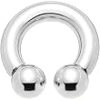 2 Gauge Internally Threaded Horseshoe Circular Barbell - 5/8" 10mm