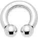 2 Gauge Internally Threaded Horseshoe Circular Barbell - 5/8" 10mm