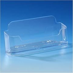 VITAdisplays� 10er-Pack Visitenkartenhalter / Visitenkartenst�nder / Querformat, Transparent (10�NE-095)
