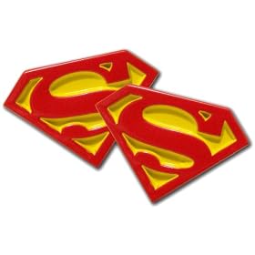 Red Yellow Superman Logo Cufflinks