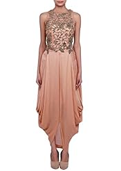 Satin Cowl Neck  Dress