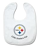 NFL Pittsburgh Steelers White Snap Bib with Team Logo