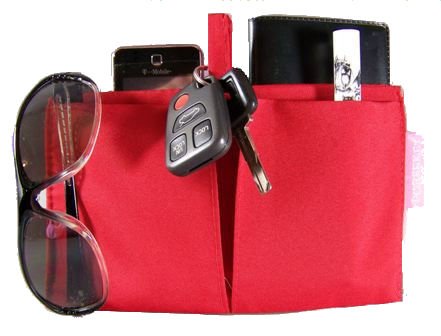 Small Drop In Purseket Organizer Tidies Up Your Purse! - Red
