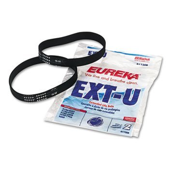 Eureka 61120G 2 Count Type U Vacuum Cleaner Belts (2 belt pack),Blue/White