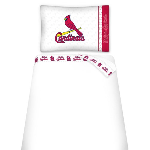 MLB St. Louis Cardinals Micro Fiber Sheet Set (Queen) On Sale
