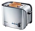 Severin AT 2595 Automatik-Toaster, aluminium-schwarz / 900 W