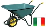 from Bristol Tool Company The Bristol Green Plastic Solid Wheel Wheelbarrow 100 Litre Model KITPLSOL