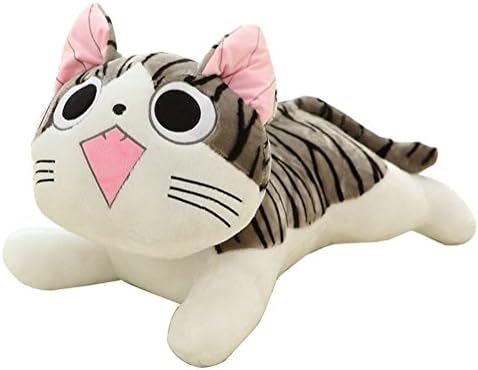 YEDAYS Kids Toys Gift For Boys Girls Japan Anime Figure Cheese Cat Plush Animals Stuffed Toy Doll Pillow Cushion 20cm (Height 20cm, Female)