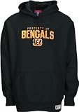 Cincinnati Bengals Youth Black NFL Timeless Embroidered Hooded Sweatshirt By Reebok