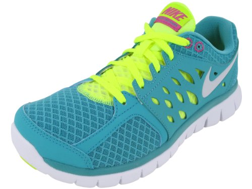 Nike Women's NIKE FLEX 2013 RN WMNS RUNNING SHOES 8.5 Women US (SPRT TRQ/MTLC PLTNM/VLT/FSN PN) On Sale