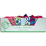 Inkology Laura Ashley Memo Cubes, Set of 6 Cubes, 3.25 x 3.25 Inches, Assorted Designs (07696)