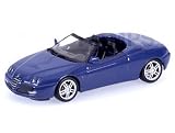 Review Minichamps 400120334 / Diecast Model Alfa Romeo Spider (2003) in Blue (1:43 scale)