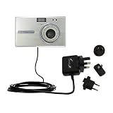 International Wall / AC Charger for the Kodak EasyShare One 6MP - Gomadic Brand w/ TipExchange Technology