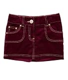 Please Mum Girls Cord Skirt - Burgundy - X-Small