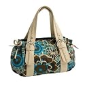 Collection- Multi coloured hibiscus plait shoulder bag