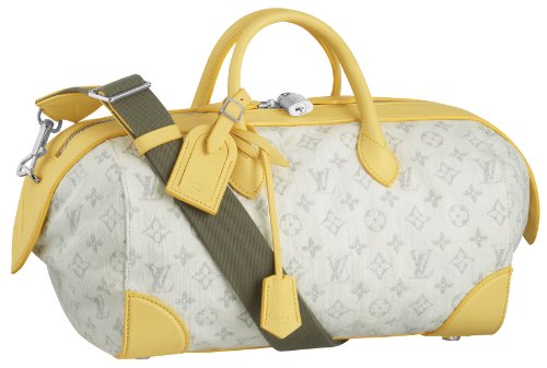 Louis Vuitton Monogram Denim Speedy Round - Yellow