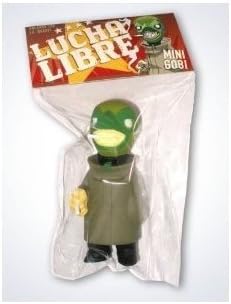 Muttpop Lucha Libre Mini Gobi - Green Mini Figure by Muttpop